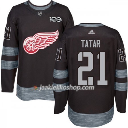Miehille NHL Detroit Red Wings Pelipaita Tomas Tatar 21 1917-2017 100th Anniversary Adidas Musta Authentic